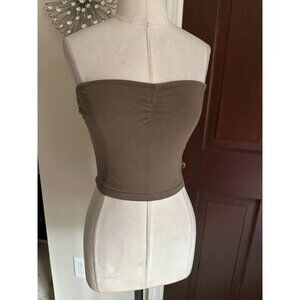 2 neutral strapless tube tops GRG and Forever 21 SMALL